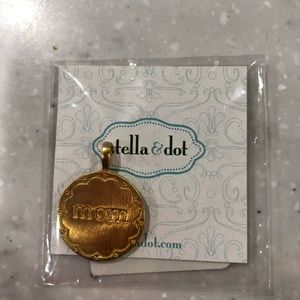 Stella & Dot Gold MOM Charm